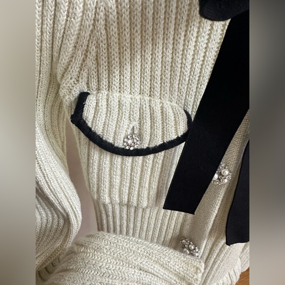 Self- Portrait star loves- wool knit dress with crystals - Picture 7 of 8